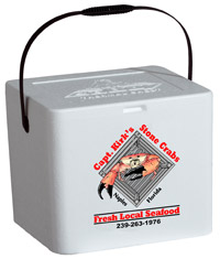 LoBoy Custom Logo EPS Foam Cooler Capt Kirk Custom Logo Branded Foam Coolers by LoBoy
