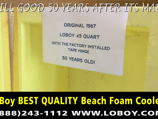 LoBoy Foam Cooler Ice Chest 50 Years Old and Still Good To Use