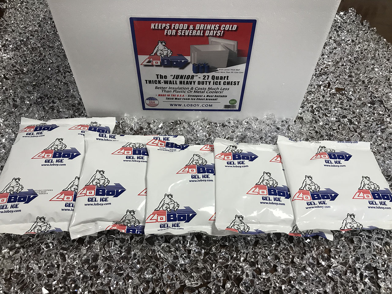 LoBoy Gel-Ice Frozen or Cold Ice Packs for Shipping Coolers LoBoy Gel-Ice Frozen or Cold Ice Packs for Shipping Coolers
