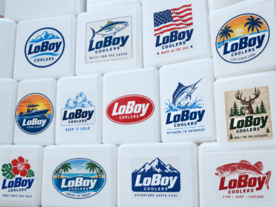 LoBoy Custom Labeled Styrofoam Coolers for Shipping Perishable Products