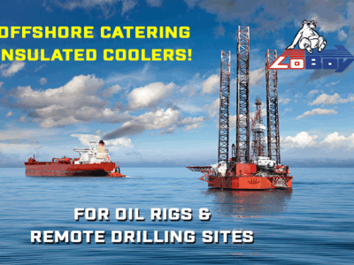 LoBoy Styrofoam Coolers for Offshore Catering at Sea Supply & Resupply Thermal Protection