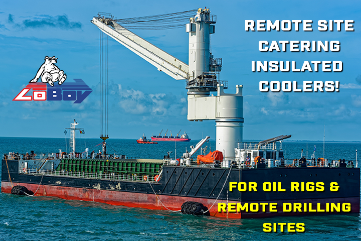LoBoy Styrofoam Coolers for Offshore Catering