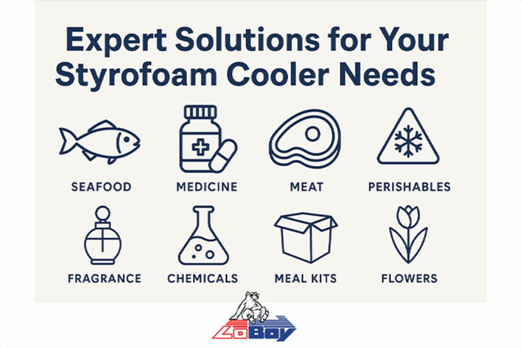 LoBoy Styrofoam Coolers for Perishables Shipping
