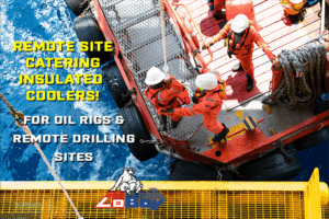 Styrofoam Coolers for Food Catering Offshore Drilling Remote Sites
