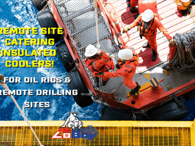 Styrofoam Coolers for Food Catering Offshore Drilling Remote Sites