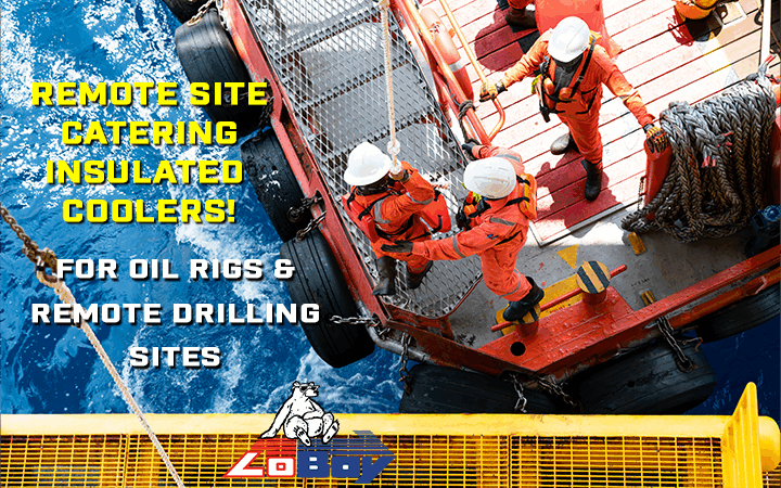 Styrofoam Coolers for Food Catering Offshore Drilling Remote Sites