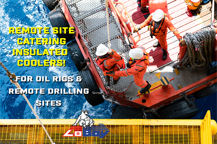 Styrofoam Coolers for Food Catering Offshore Drilling Remote Sites