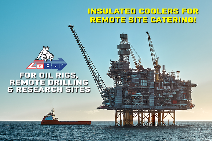 Styrofoam Coolers for Food Catering Offshore Drilling Remote Sites