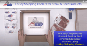 Shipping Steak and Beef Products by Mail using Styrofoam Coolers