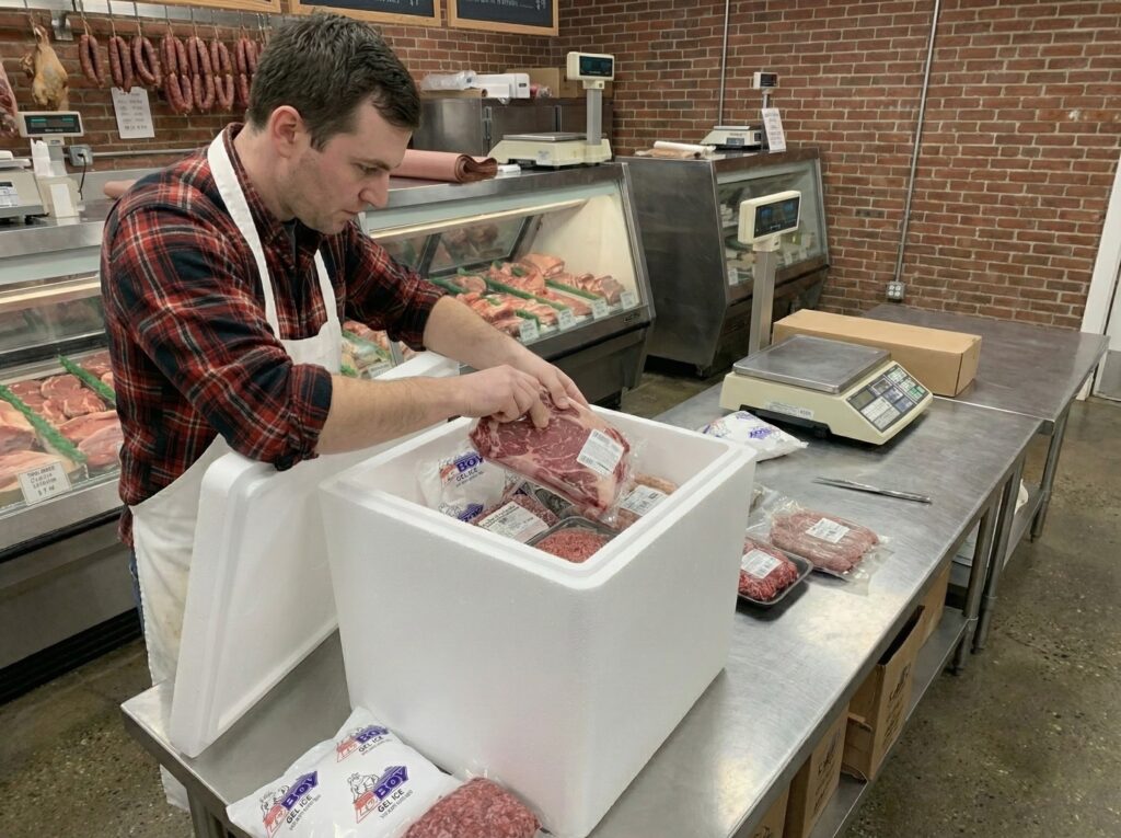 Seafood Shipping is Profitable with LoBoy Gel-Ice Packs and Styrofoam Shipping Coolers