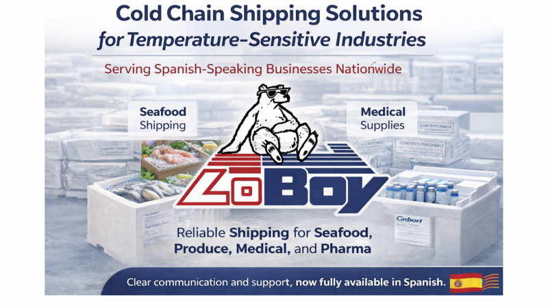 Cold Chain Shipping Espanol Styrofoam Coolers LoBoy