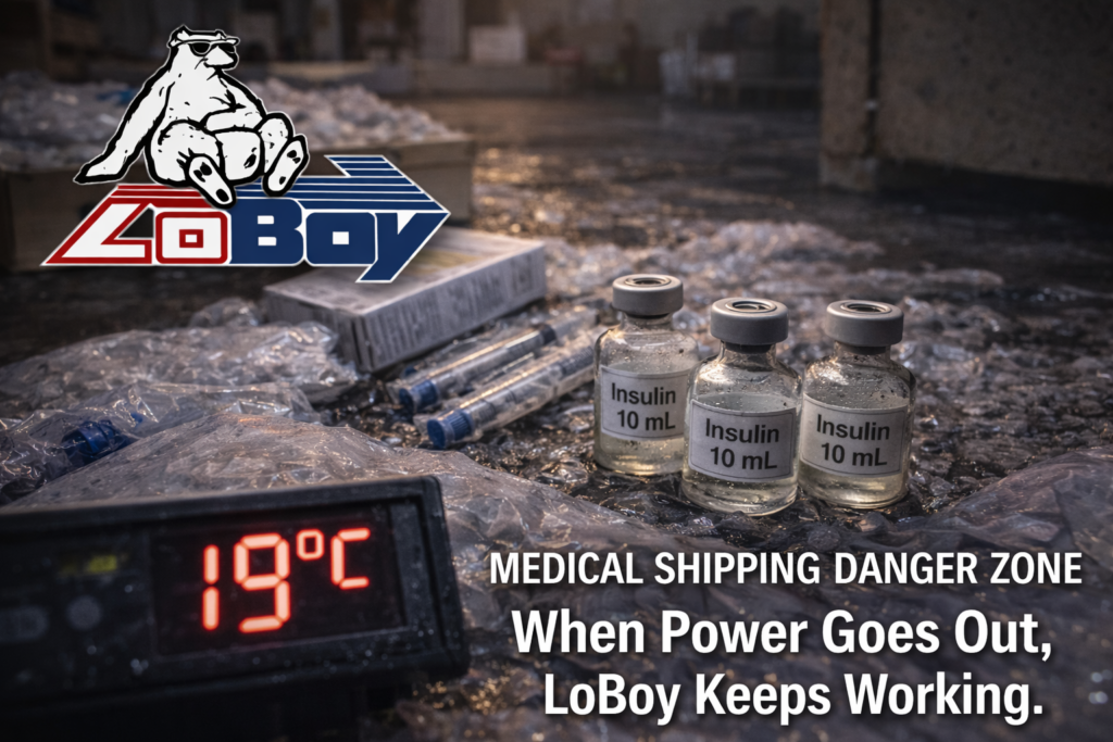 LoBoy Styrofoam Medical Shipping Coolers Work During Power Outages