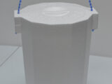 Styrofoam Bucket by LoBoy three quarter top view closed