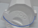 Styrofoam Bucket by LoBoy three quarter on side open
