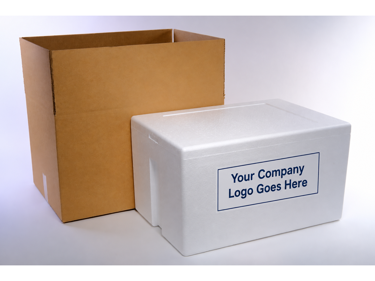 Custom label LoBoy Styrofoam cooler