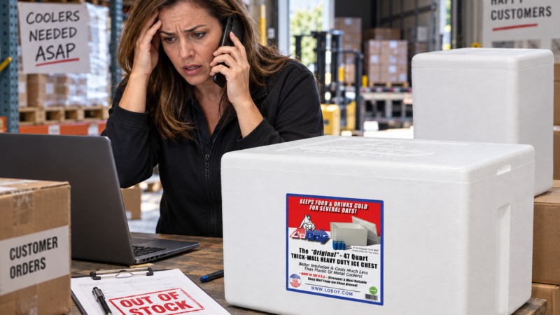 LoBoy Rescues Your Styrofoam Cooler Supply When Other Companies Leave You Hanging